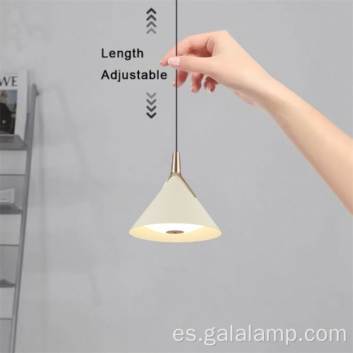 Lámpara colgante LED nórdica moderna Macaron